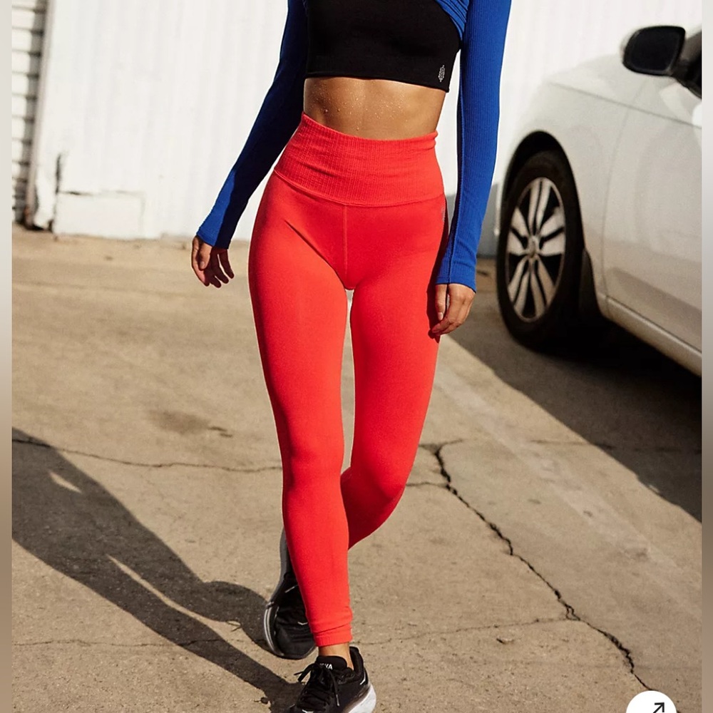 Free People Movement High-Rise 7/8 Length Good Karma Leggings